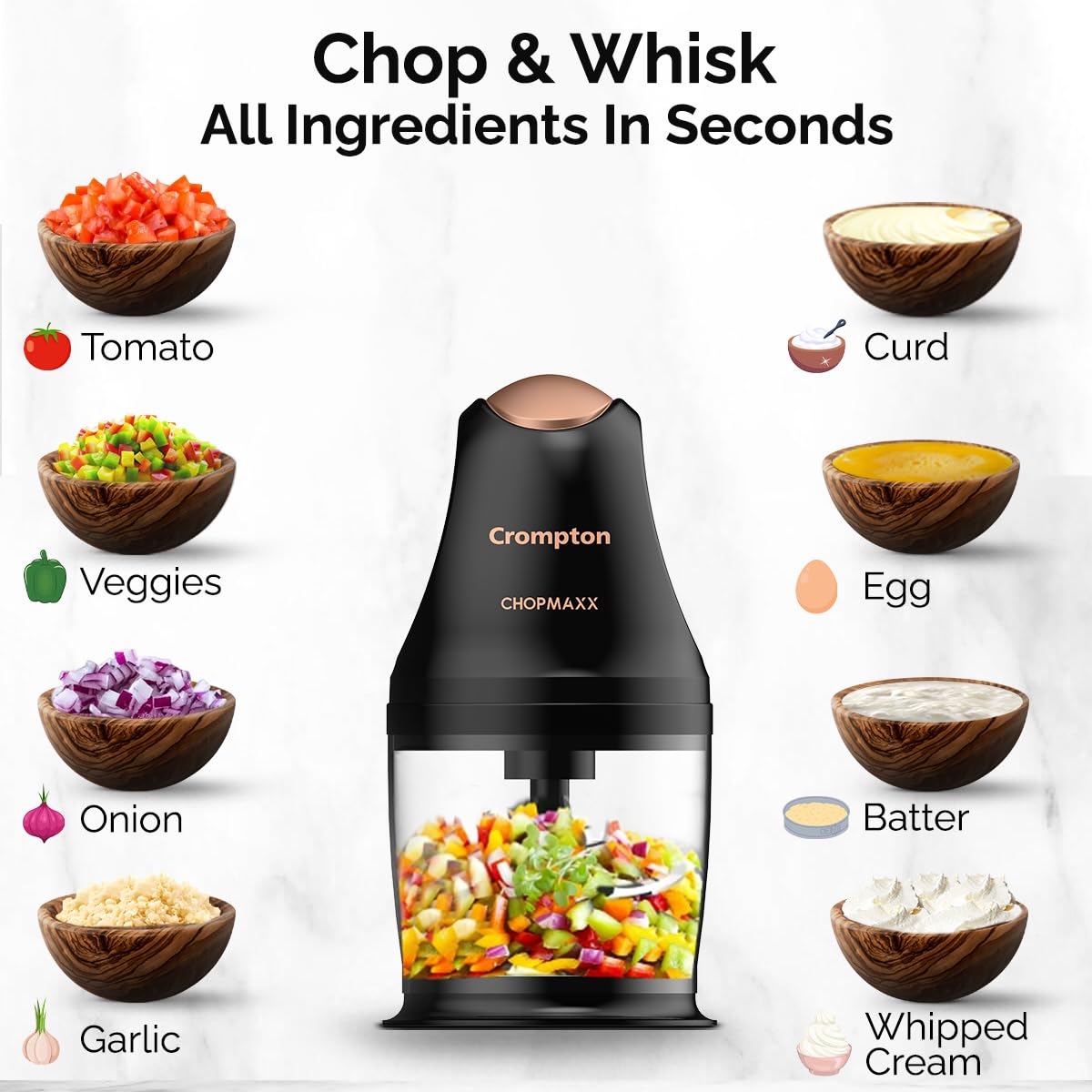 Crompton ChopMaxx Electric Vegetable Chopper