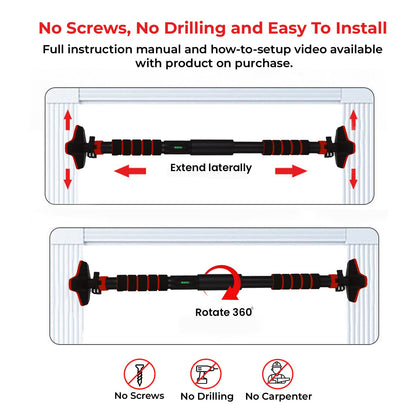 Boldfit Pull Up Bars For Home Workout Chin Up Bar