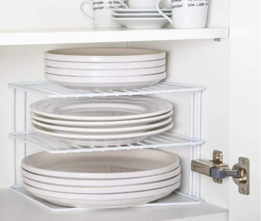 Slot Kitchen White Rack for Dish Storage