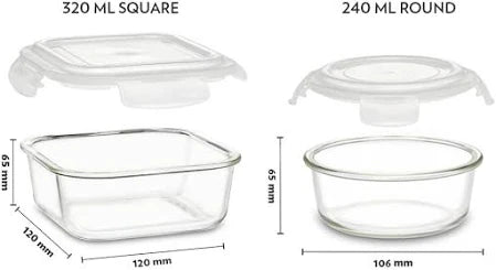 Borosil Lunch Box Glass