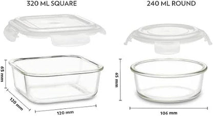 Borosil Lunch Box Glass